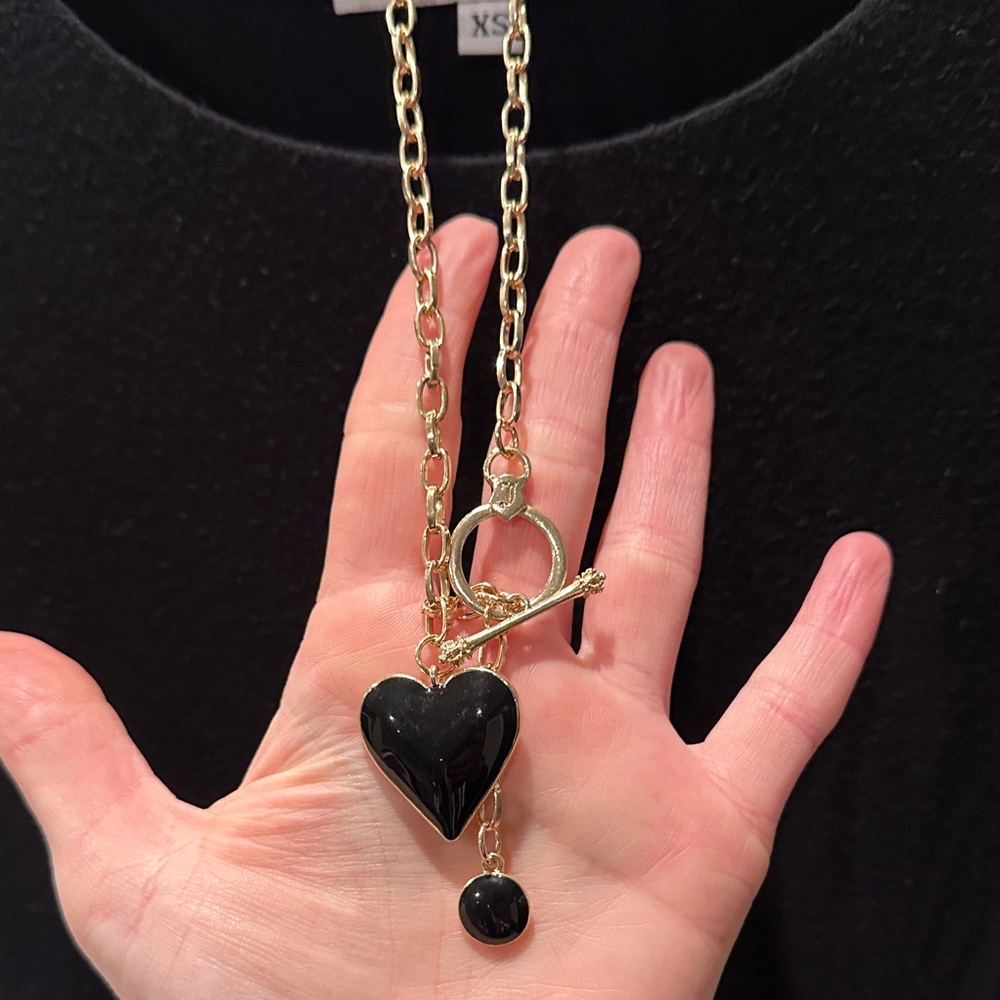 Velvet Torch Black Midi Dress with necklace! - Picture 5 of 5
